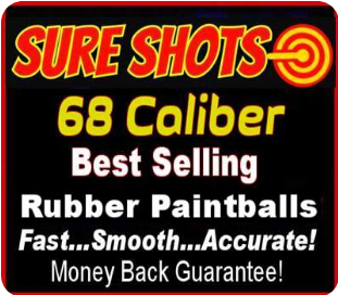 68 Caliber Rubber Reusable Paintballs